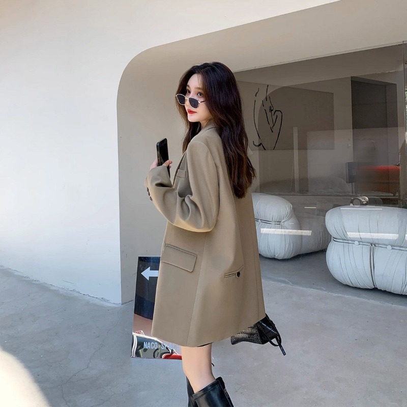 Streetwear Clothing Brand - Brand Black Blazer Women Jacket Spring
