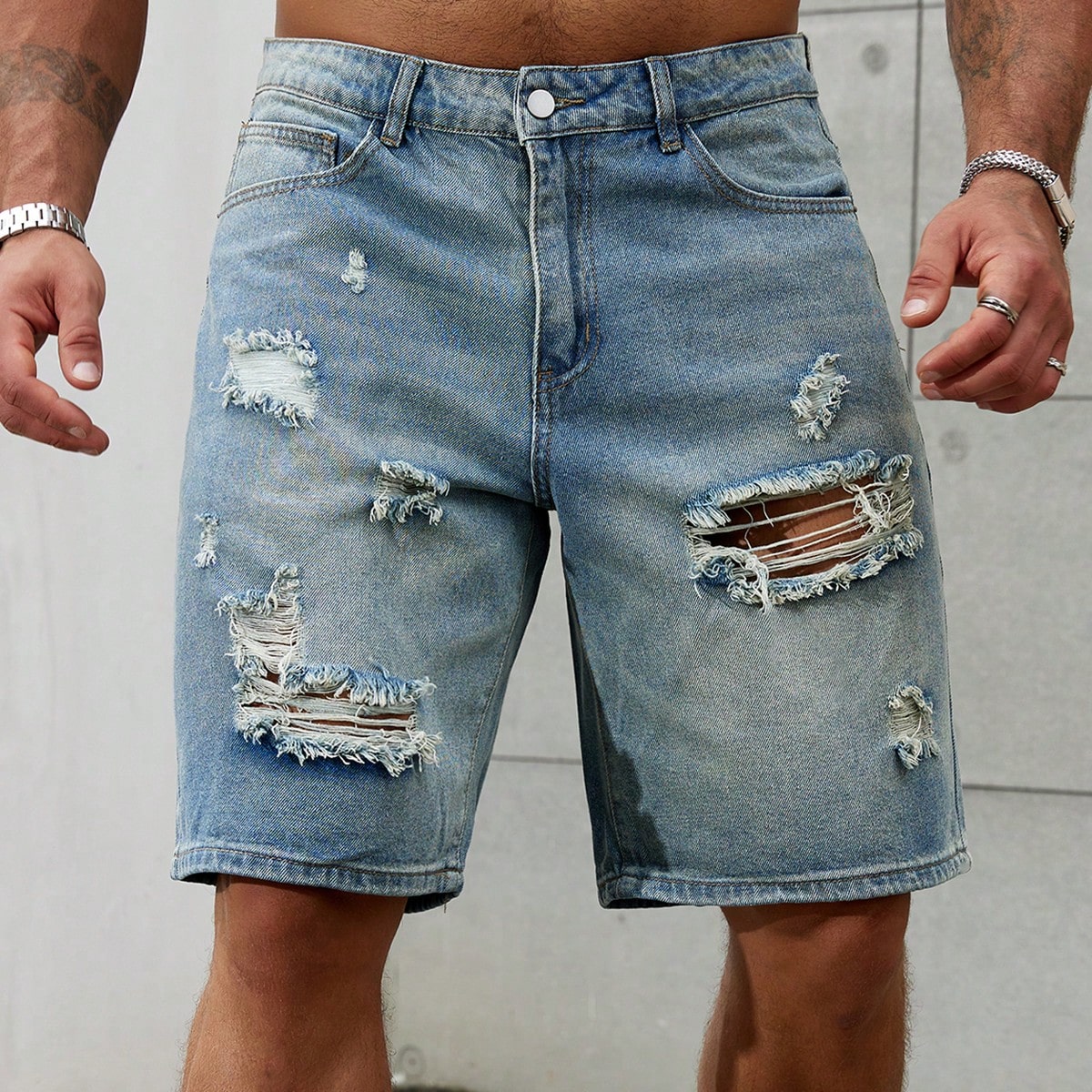 New Fashion Mens Ripped Short  - đánh giá và giá Streetwear Clothing Brand