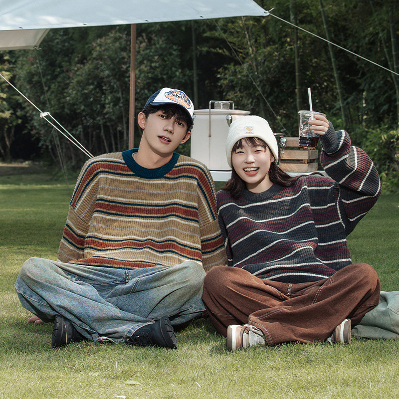 Korean Fashion Vintage Striped - đánh giá và giá Streetwear Brand England