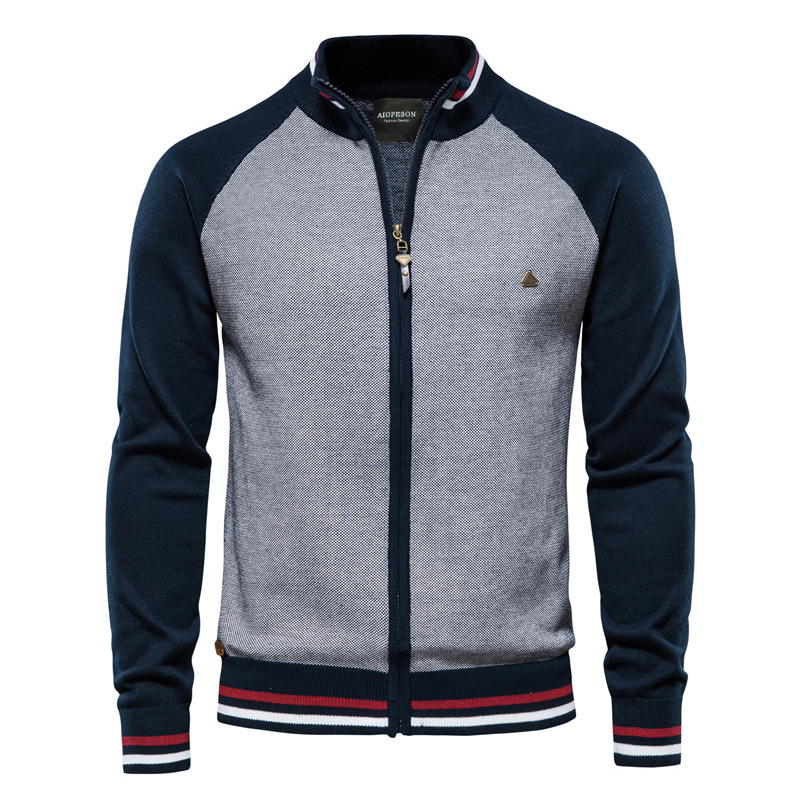 Spliced Cardigan Men Streetwea - đánh giá và giá Streetwear Brand England